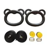 Gym Ring With Adjustable Straps Buckles Indoor Fitness Gymnastics Rings NonSlip Bear Load 200KG Exercise 240127