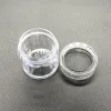 Lucite 50pcs 10ml Small Round Jars Strorage Box Acrylic Japan Style Jewelry Rings Clear Beads Accessory Organizers Container