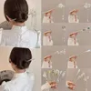 Hårklipp 2024 Metal Hairpin Womens Chinese Cheongsam Elegant Step Tassel Antik tillbehör