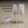 15ml Pet Plastik Losyon Pompası Sprey Şişe Plastik Şişe Kozmetik Ambalaj Emülsiyon Kapları Şeffaf Sprey Kapağı 50 PCS TAJCL