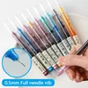 Kolor Fastdry Gel Pen Set 0,5 mm czarny niebieski biuro szkolne proste płynne rolki Rolling Ball Pen Kawaii Stacjonary