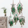 Decorative Figurines Indian Dream Catcher Wall Hanging Room Decor Eye Moon Star Dreamcatcher Green Catchers Vintage Decoration Nordic Home