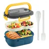 Servies Bento Box Volwassen Lunch 1200ML Dubbellaags Met Lepel Vork Containers met hoge capaciteit Lekvrij Promotie