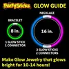 Party Sticks Glow Sticks Party Supplies 100pcs brillent dans le noir Light Up Stick Glow Party Décorations Bracelets avec connecteurs 240118