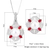 Charms de colar Charms de 14 mm de 14 mm de pérola branca rubi esmeralda laboratório de diamante pingente anel de colar para mulheres noivado de casamento Jóias