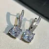 Grafe Earrings Designer Studs For Woman Square Diamond Classic Bersatile 925 Silver Material Luxury Crystal Diamond Brand Designer with Box 008