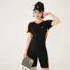 Dameszwemkleding uit één stuk Plus 7XL platte hoekshorts met halve mouwen, strandkleding van hoge kwaliteit, groot- en detailhandel