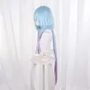 Autres événements Fournitures de fête Jeu Arknights Mizuki Cosplay Bleu Clair Violet Dégradé Long Résistant À La Chaleur Synthétique Cheveux Halloween1711