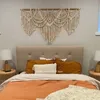 Large Macrame Wall Hanging Tapestry Handmade 80*140cm CottonTapestry For Home Decor Living Room Bedroom Background Decoration 240125