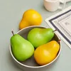 10pcs 9 5cm 8cm Mix Color High Imitation Fake Artificial Pear Fruit Model&artificial Plastic Simulated Frui Party Decoration2569