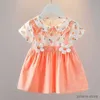 Robes de fille Été bébé fille robe poupée collier princesse costume mariage fête d'anniversaire tenue enfant en bas âge fille vêtements enfants belle A1087