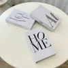 Other Table Decoration Accessories New Neutral Coffee Books Black White and Grey Fake Home Decor Living Room Fashion Designer Display YQ240129