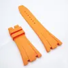 27mm Orange Color Rubber Watch Band 18mm Folding Clasp Lug Size Ap Rand för Royal Oak 39mm 41mm Watch 15400 153902208