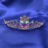 Hair Clips Fashion Children's Crown Headdress Cute Princess Little Girl Hoop Crystal Birthday Accessories