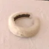 Luxury Real Mink Fur Hair Band High Quality Real Fur Hair Hoops Winter Fluffy pannbands240125