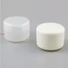 24 X 250g White Clear Plastic PP Powder Sample Jar Case Makeup Cosmetic Travel Empty Nail Art Jarfree shipping by Nabgn