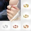 5mm Titanium Steel Silver Love Ring Men Women Rose Gold Jewelry For Lovers Couple Rings Valentine'S Day Gift Size 5-103056