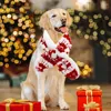 Dog Apparel Knit Scarf Pet Accessories Knitted Christmas Snow House Tree Old Man Plush Warm Cat Costume Supplies