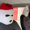 Capas de assento de carro de alta qualidade balaclava capa de encosto de cabeça feriado halloween presentes engraçados 3 buracos para bmw tesla vw benz acessórios interiores