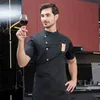 Outros vestuário chef vestido de mangas curtas respirável hotel catering restaurante cozinha roupas de trabalho homens e mulheres personalizado verão cozimento