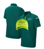 Nova temporada roupas de motocicleta f1 terno de corrida camisa polo williams lapela manga curta camiseta poliéster de secagem rápida pode ser personalizado