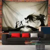 Gobelinowy wystrój domu Harry Tapestry Hogwarts Art Print Vintage Inspirowane bohemianinem salon wiszę ścianę sypialni