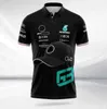 Motorcykelkläder F1 racing polo sommar ny lapel kropp skjorta samma stil ge bort hatt vit eller svart