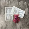 Stampi da forno Tipo orso Stampo in silicone fai-da-te Collana in resina Artigianato Creazione di gioielli Stampi per gioielli