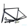 Black Grey T1000 UD V4RS Disc Carbon Road Bike Frames Disk Bicycle Frames Styret Strans av DPD UPS för