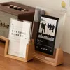 Frames Acrylic Wooden Po Frame Idol Cards Display Stand Kpop Pocard Holder Protector Nordic Picture Desktop Ornament