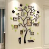 Adesivos de parede DIY Poster Decal Adesivo 3D Family Tree Acrílico Po Mirror Papel de Parede Kid Room Home Decor