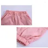 Trousers Fashion Girls Kids Sports Cargo Pants High Waist Pink Sweat Spring Fall Casual Outerwear For Children
