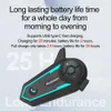 Walkie Talkie Bluetooth Headset Intercom Motorcycle Helmet Headset BT 5.0 Interphone for 2 Riders Communicator support USB Type-C Charging YQ240130