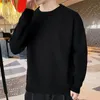 Soft Warm 2023 Autumn Winter Sweter O Neck Solid Casual Men Pullovers Streetwear Mens świąteczne swetry 240127