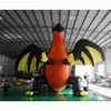 wholesale Dragon gonflable géant de décoration de centre commercial de vacances d'Halloween noir effrayé avec des ailes à vendre