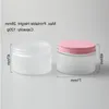 120g Empty Frost Pet cream jar 4oz Make Up Plastic Cream bottle with aluminum cap cosmetic container packaging Sbwtj