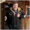 Men's Jackets Men's Long Sleeve Zipper Hoodies Parkas Coat Jacket Retro 3D Printing Street Style Winter For Men/Women Clothing Outerwear L240129