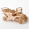 Decorative Figurines DIY 3D Wooden Puzzle Model Handmade Mechanical Toys Building Kit Game Assembly Ship Animal Gift For Children Adult