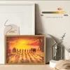 Luzes noturnas luz de energia usb simular luz do sol desenho pintura lâmpadas led decorativo escurecimento japão anime quadro decoração do quarto