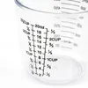 Outils de mesure tasse en plastique de 150/300/600/1000 Ml, échelle claire, tasse transparente, bec verseur, dispositif de mesure, outil de cuisson visuel