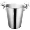 Ice Bucket Stainless Steel Wine Cooler Chiller Bottle Champagne Beer Cold Water Machine Bucke Buckets And Coolers234b