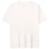 Magliette da uomo LOGO personalizzato T-shirt a maniche corte in puro cotone americano retrò 235G con etichetta trendy e spalle scoperte Amikaki INS vestibilità ampia