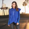 Kadın Hoodies Pullover Sweatshirt Sıradan İnanç Baskı Uzun Kollu Sonbahar Kış Gevşek Jumper Düzensiz Yem Kadın Hoodie Zarif Moda