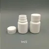 100pcs 15ml 15g 15cc PE bouteille de médecine en plastique bouteilles de pilule en plastique avec bouchon à vis scellant en aluminium pour pilule, capsules, vitamine Dcrbs