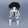 Regulowana peruka dla psa Corly Black Hair Costume Cosplay Cosplay Funny Head Akcesoria Miękka lekka koronka