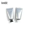 30ml 50ml 80ml Silver Aluminum Plastic Composite Soft Bottle Cosmetic Skin Care Cream Squeeze Packaging Tube Lotion Container Ifoae