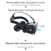 バーチャルリアリティVRメガネ3DヘッドセットBluetoothデバイススマートフォンヘルメットゴーグルレンズスマートフォンヴィアヘッドフォンセルモバイル240124