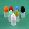 100 ensembles/lot 8 ml flacons compte-gouttes en plastique preuve enfant longue pointe fine PE sans danger pour e liquide vapeur Vapt jus e-liquide 8 ml Noawo Slnhc