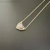 Designer kendras scotts Jewelry Fashionable and Caring Heart-shaped Amethyst Stone Necklace with Collarbone Chain for Women