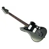 Hybrid II Jazzmaster Jasper Olive Metallic con chitarra abbinata